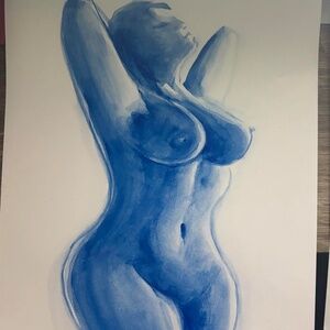 Three Glossy Beautiful Nude Sketches -Unframed